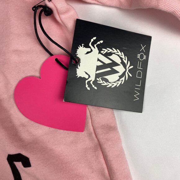 NWT Wildfox Sweatshirt Women's Size Medium "Fangs Are Fantastic" Pink - Picture 6 of 15